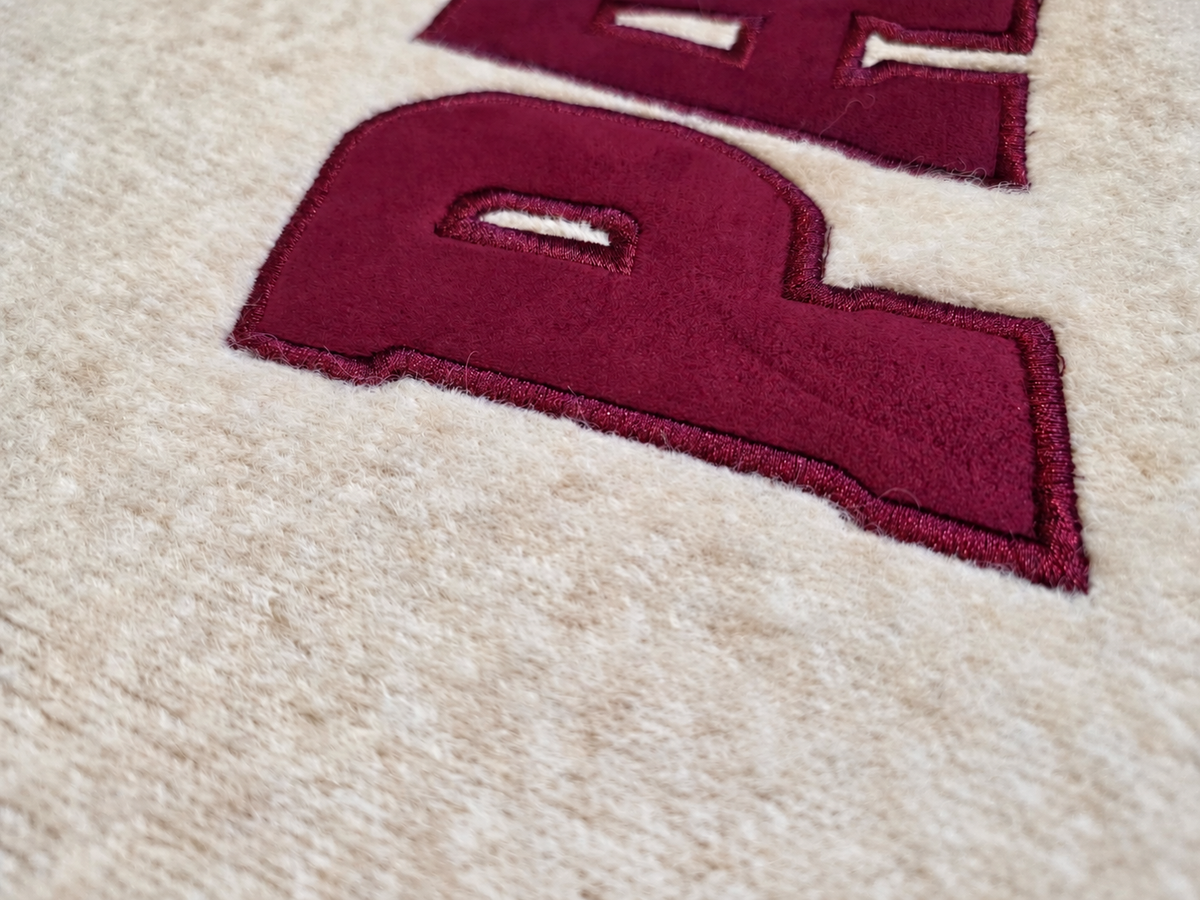 Paris Knit – Oatmeal &amp; Burgundy