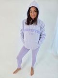 Manhattan slogan fleece hoodie