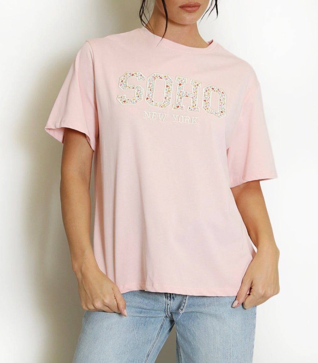 Soho Garden Embroidered Tee 🌸