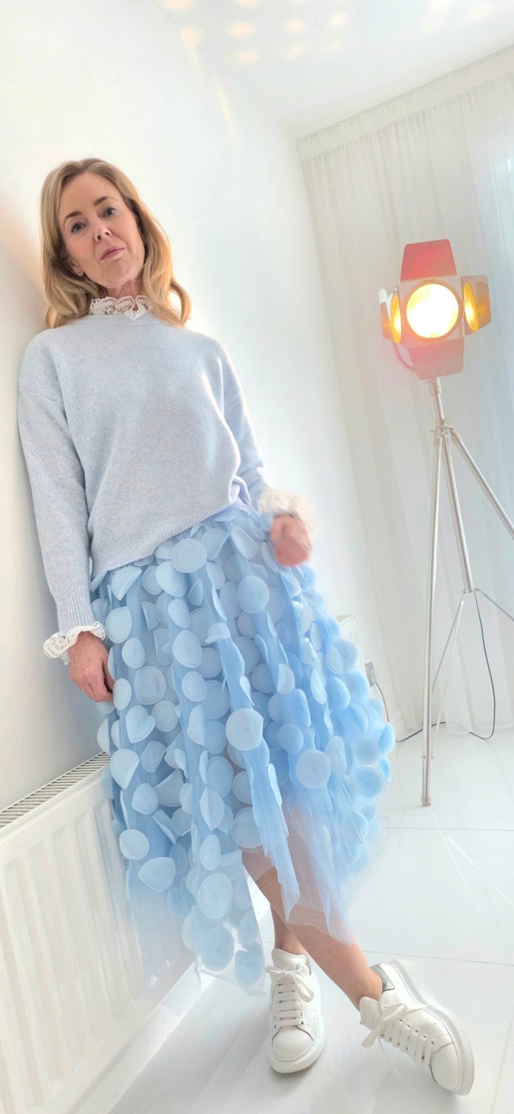 Carrie Circle applique Tulle skirt