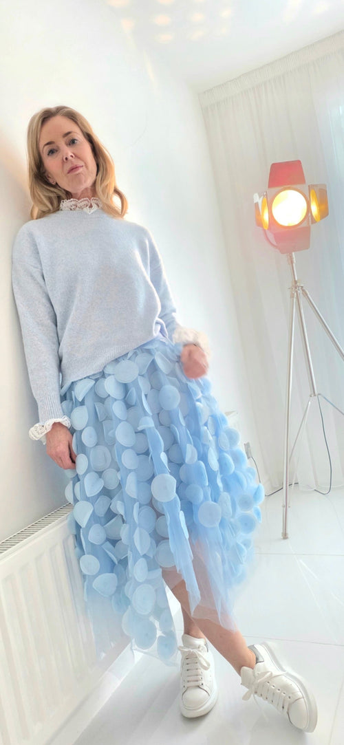Carrie Circle applique Tulle skirt