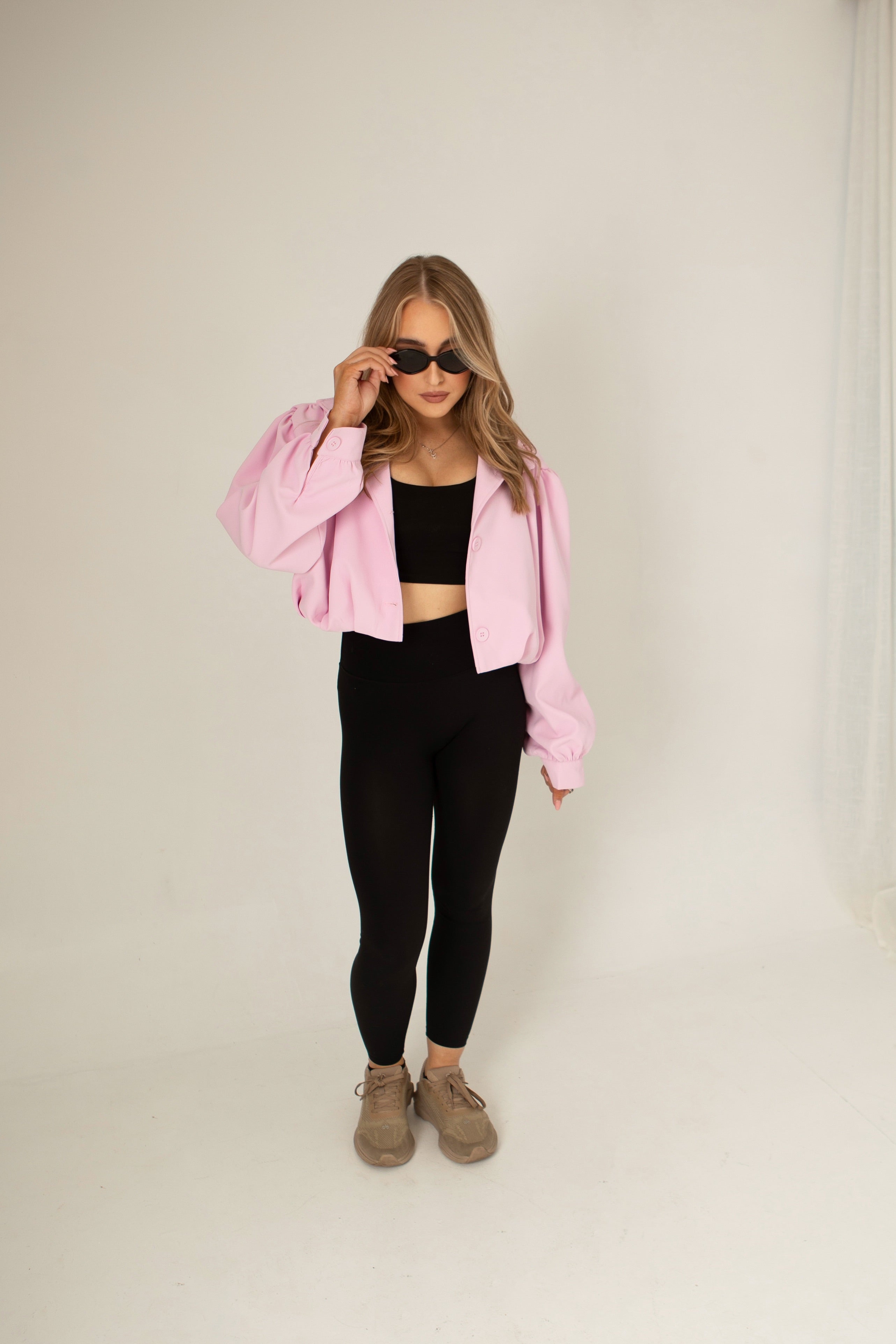 Bubblegum Blush Bomber jacket