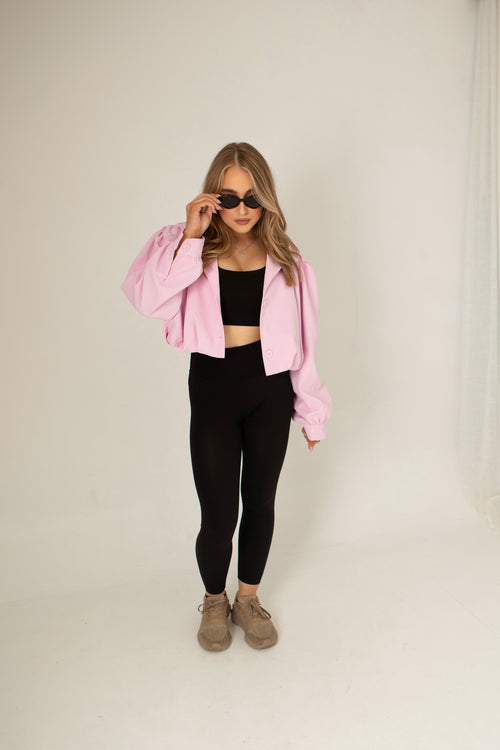 Bubblegum Blush Bomber jacket