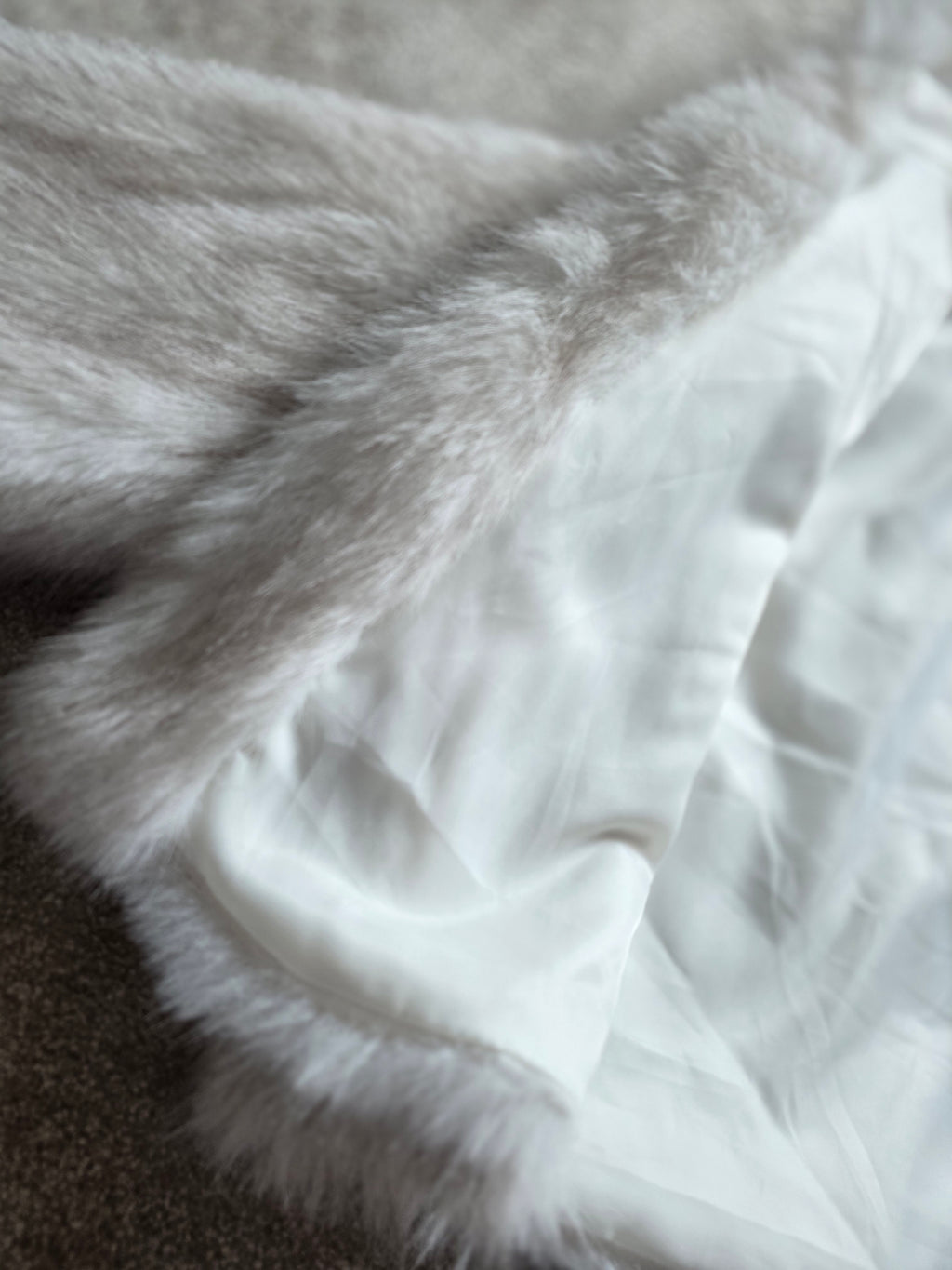 Frosted mink faux fur hooded Jacket