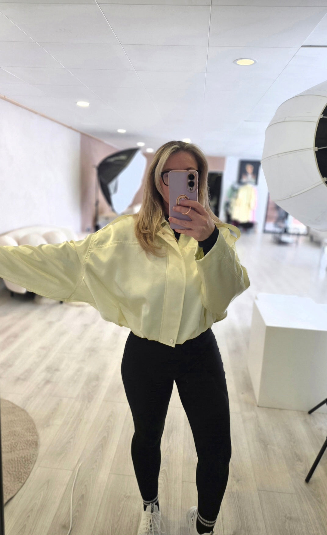 Satin Solice Drape bomber jacket