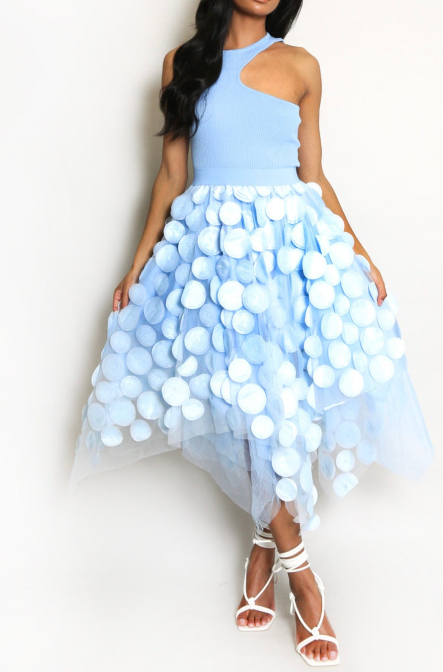 Carrie Circle applique Tulle skirt