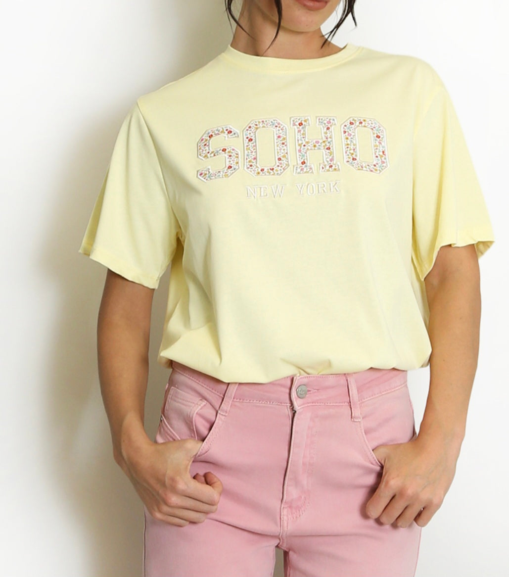 Soho Garden Embroidered Tee 🌸