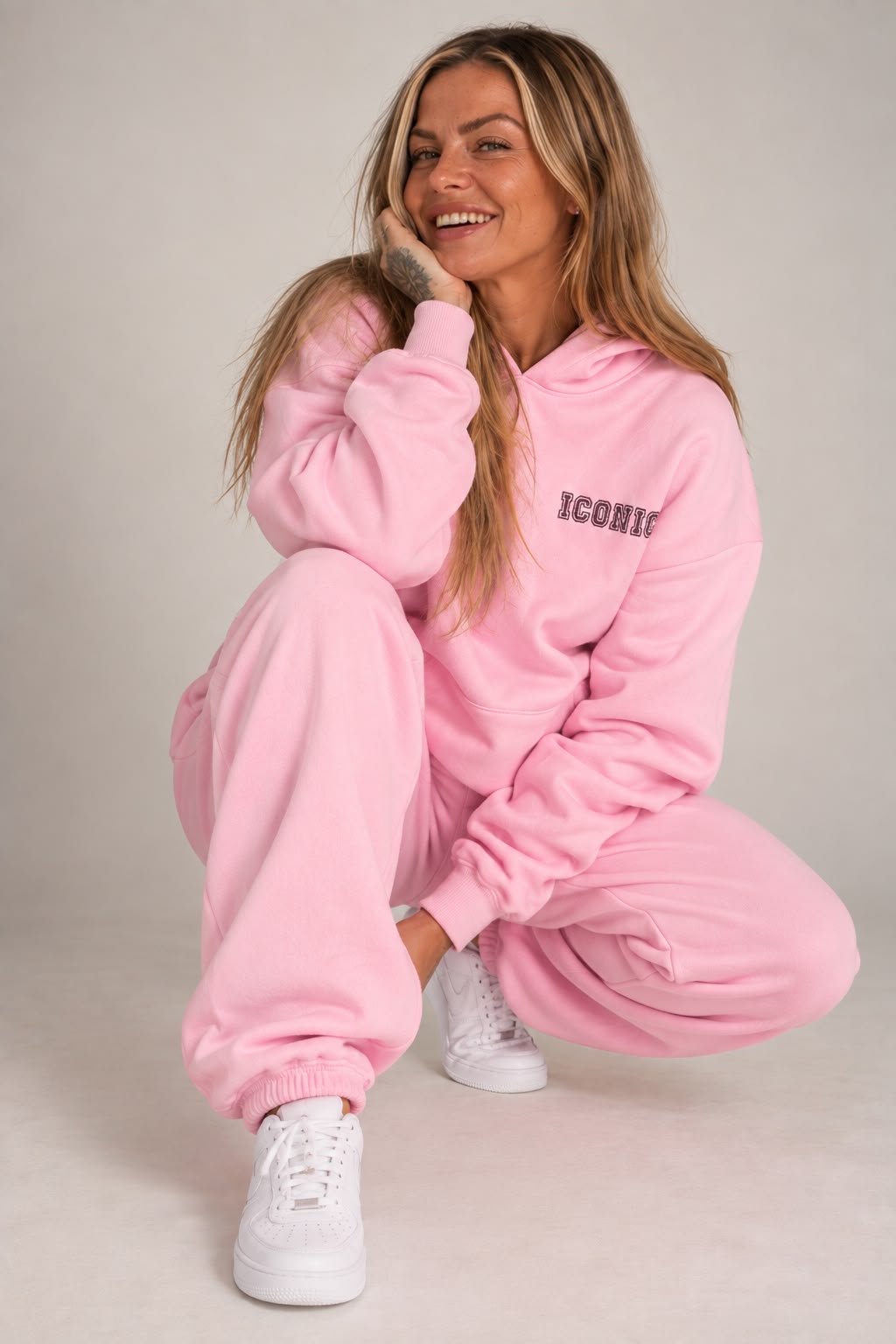 Iconic Sport fleece tracksuit joggers - Pink