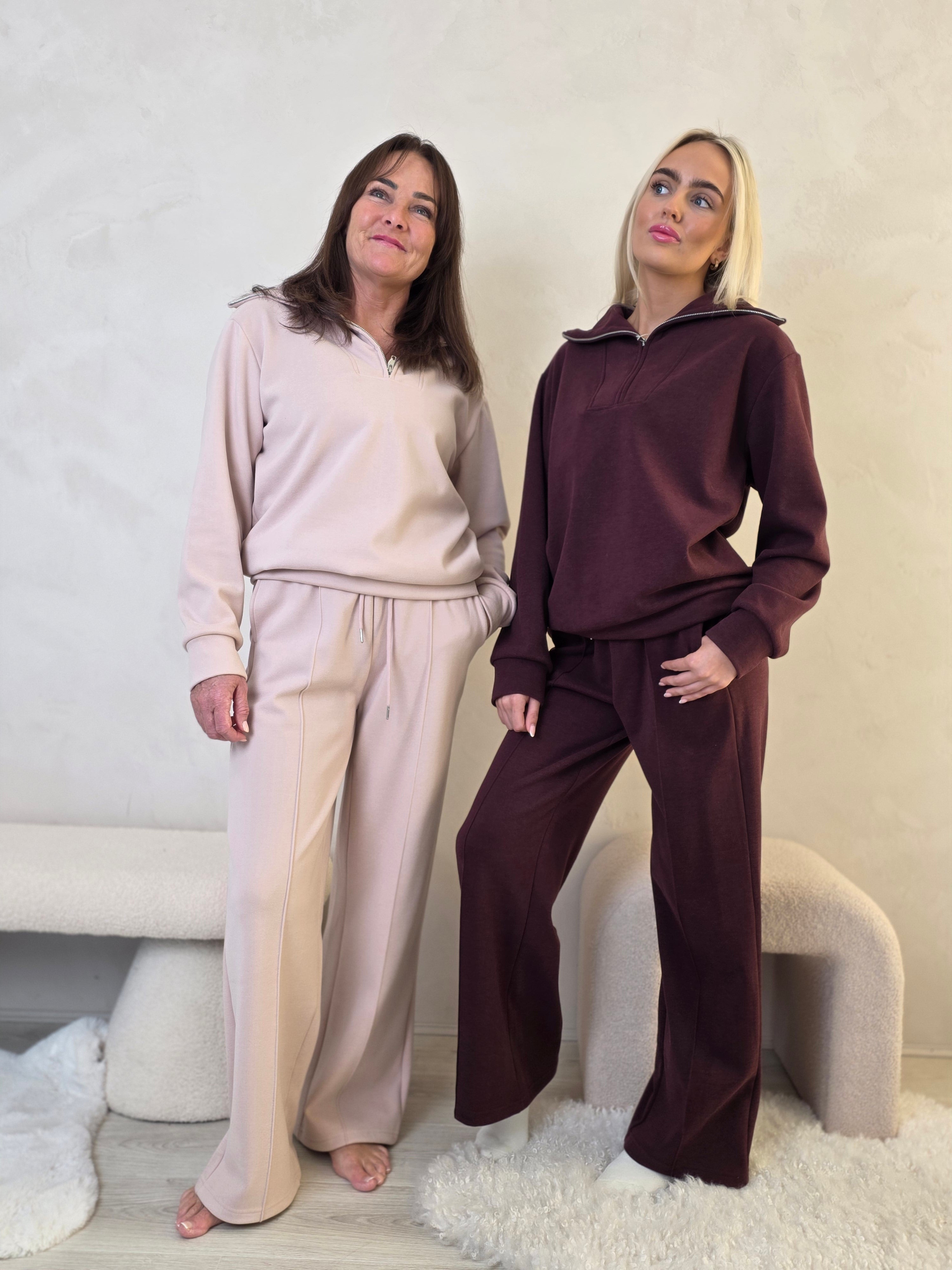 Cashmere blend loungewear set