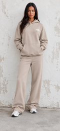 Iconic Sport fleece tracksuit joggers - Taupe