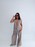 The Soft Power Suit Taupe