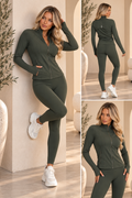 Contour Fitted Yoga & Pilates Jacket – Khaki