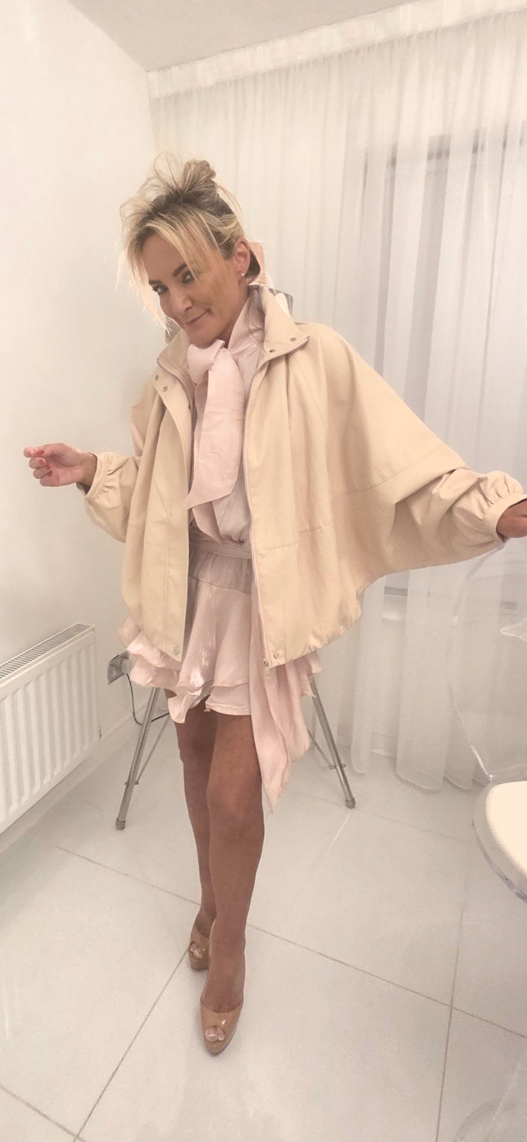 Starlight pussy bow dress