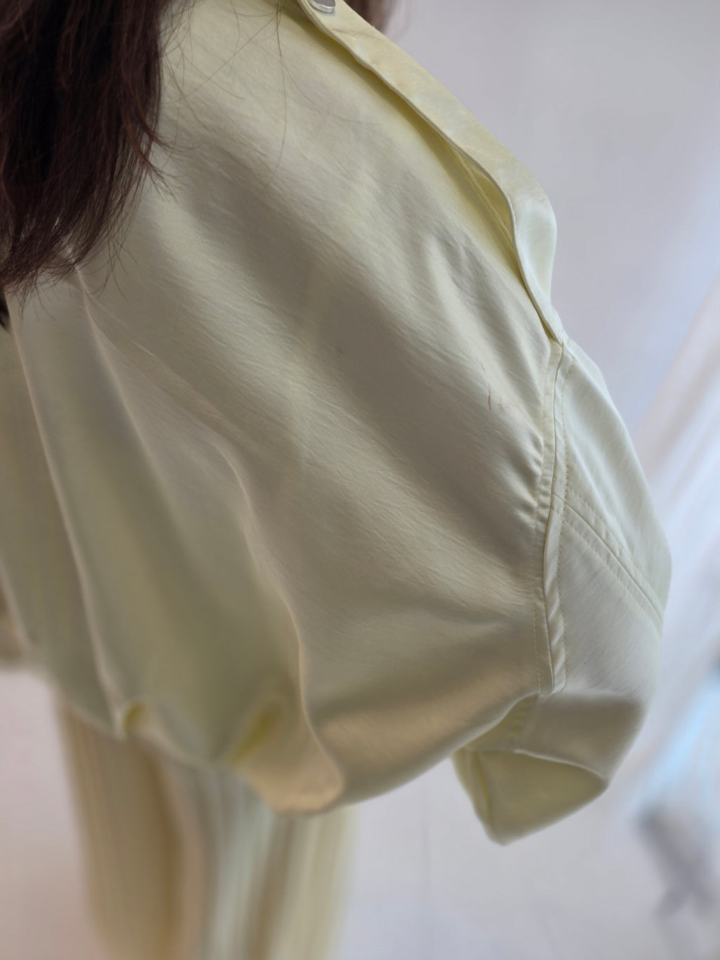 Satin Solice Drape bomber jacket