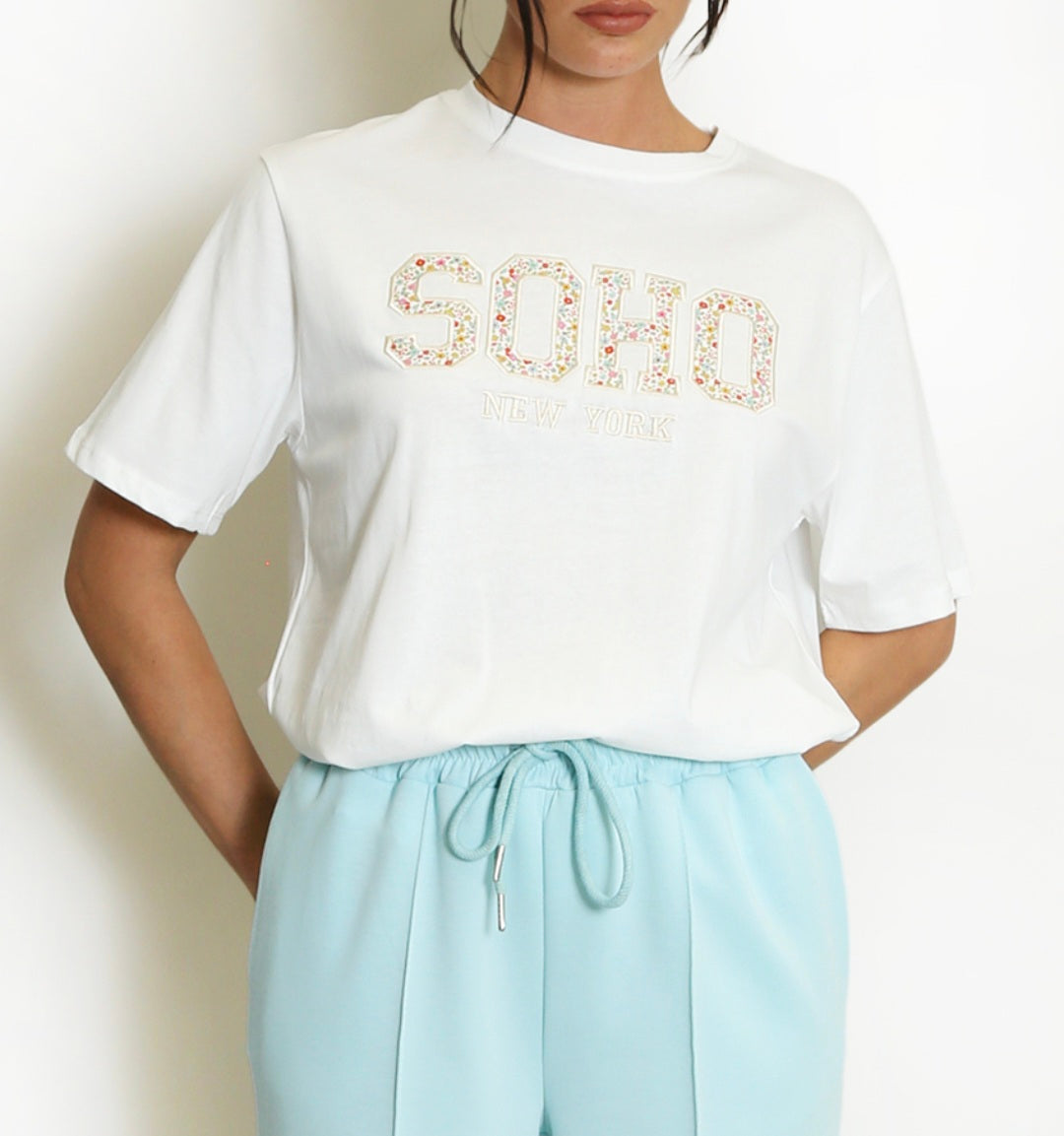 Soho Garden Embroidered Tee 🌸