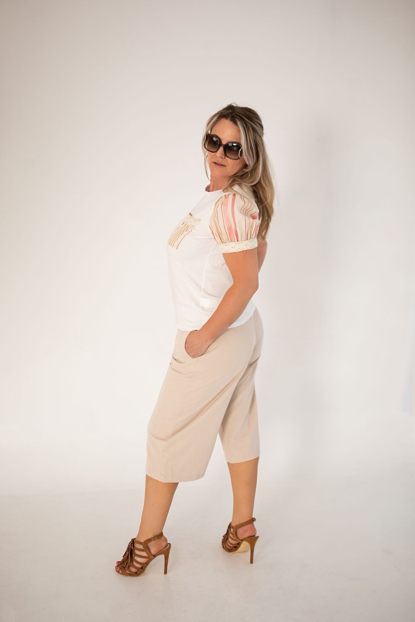 Boho Luxe puff sleeve Tee