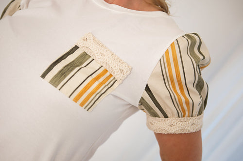 Boho Luxe puff sleeve Tee
