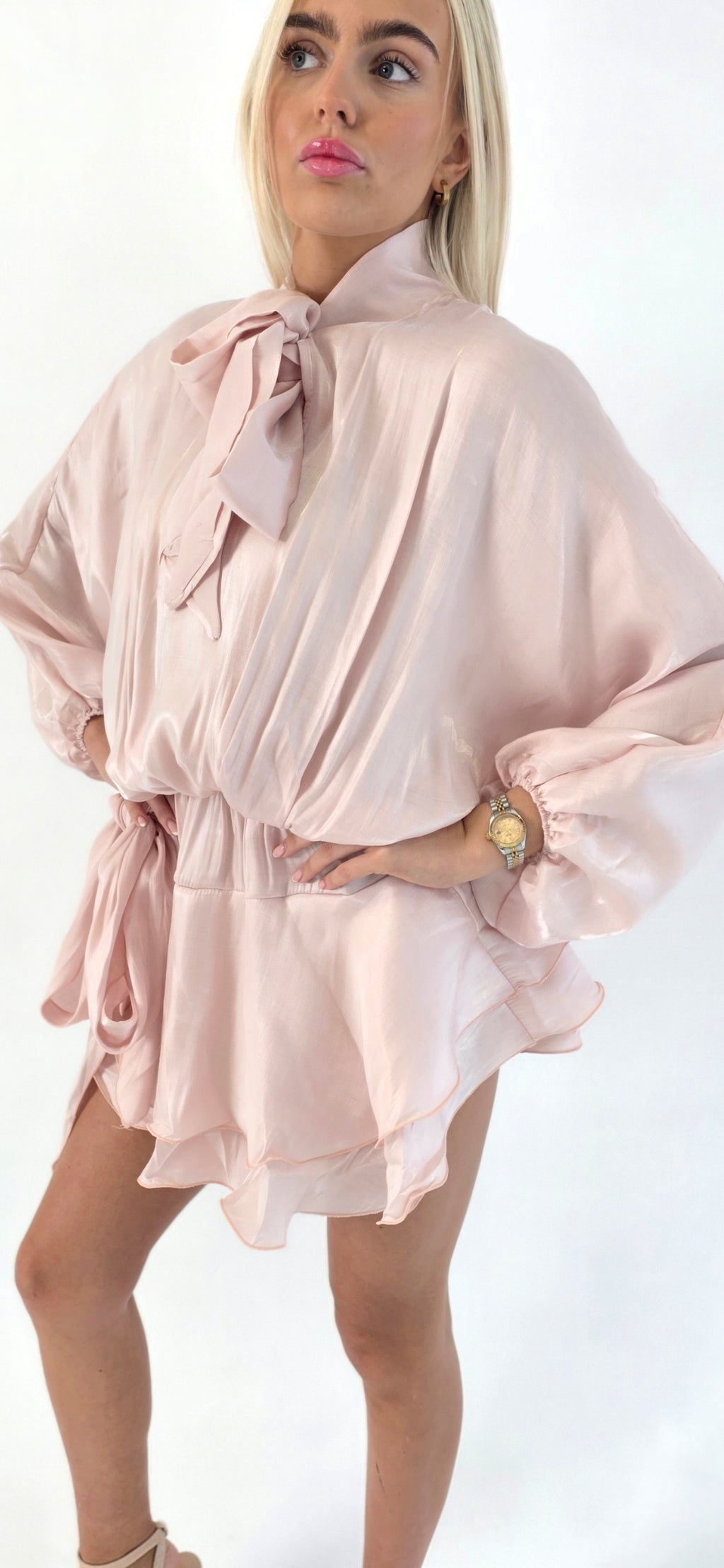 Starlight pussy bow dress