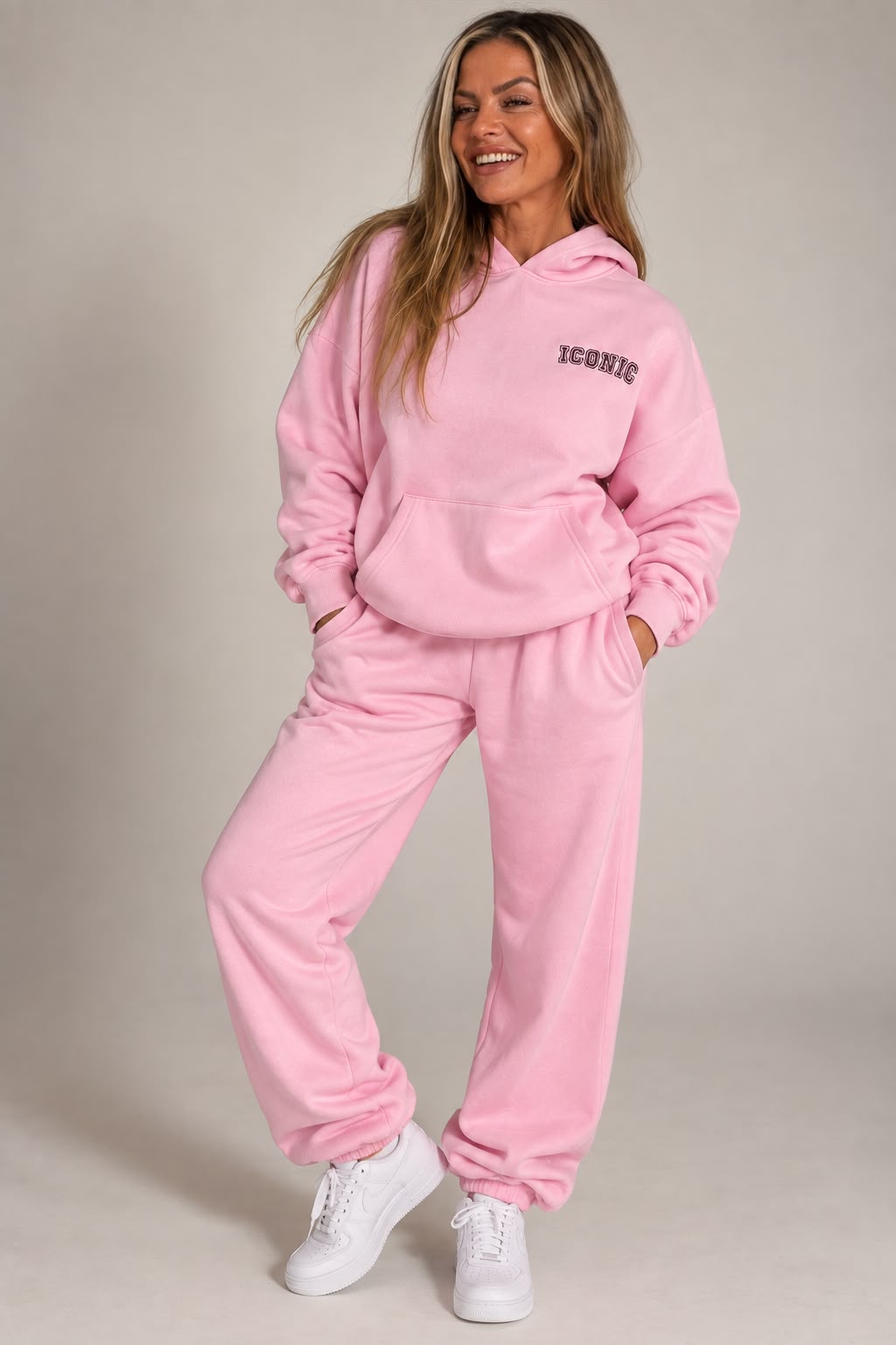 Iconic Sport fleece tracksuit joggers - Pink