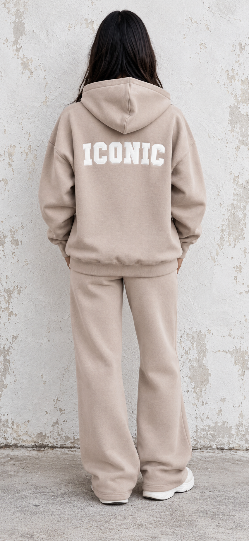 Iconic Sport fleece tracksuit joggers - Taupe