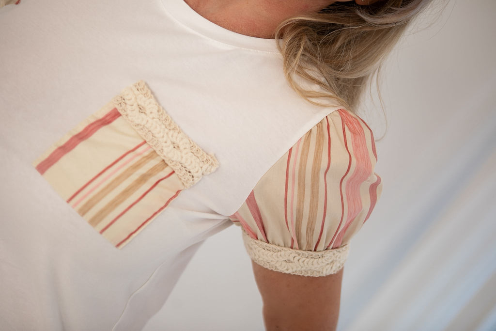 Boho Luxe puff sleeve Tee